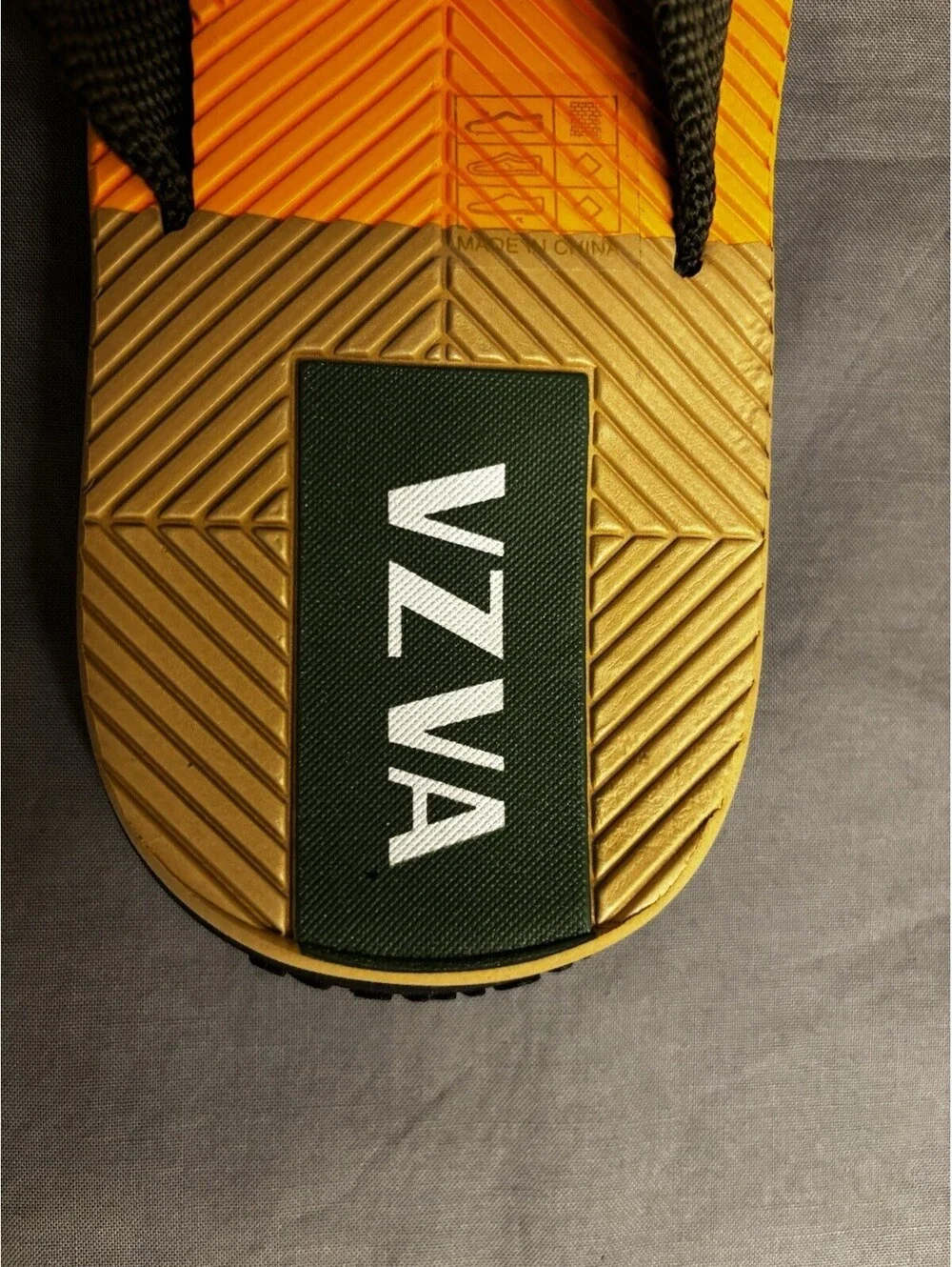 VZVA Men's Colorblock Thong Flip Flop Sandals Nylon Upper US 7 EU 40